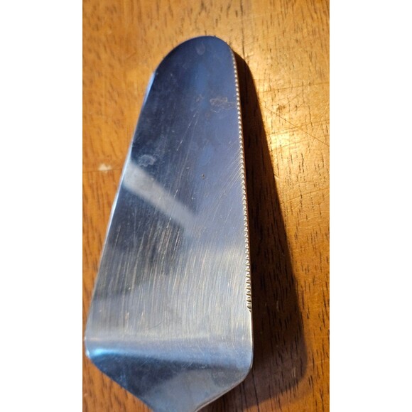 Vintage Pie Cake Server Cutter Utensil 18/8 Stainless Steel Seraded Edge 10inch - Picture 5 of 5